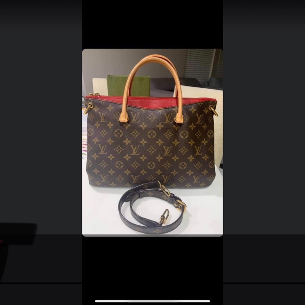 Authentic Louis Vuittion Pallas MM Shoulder Bag